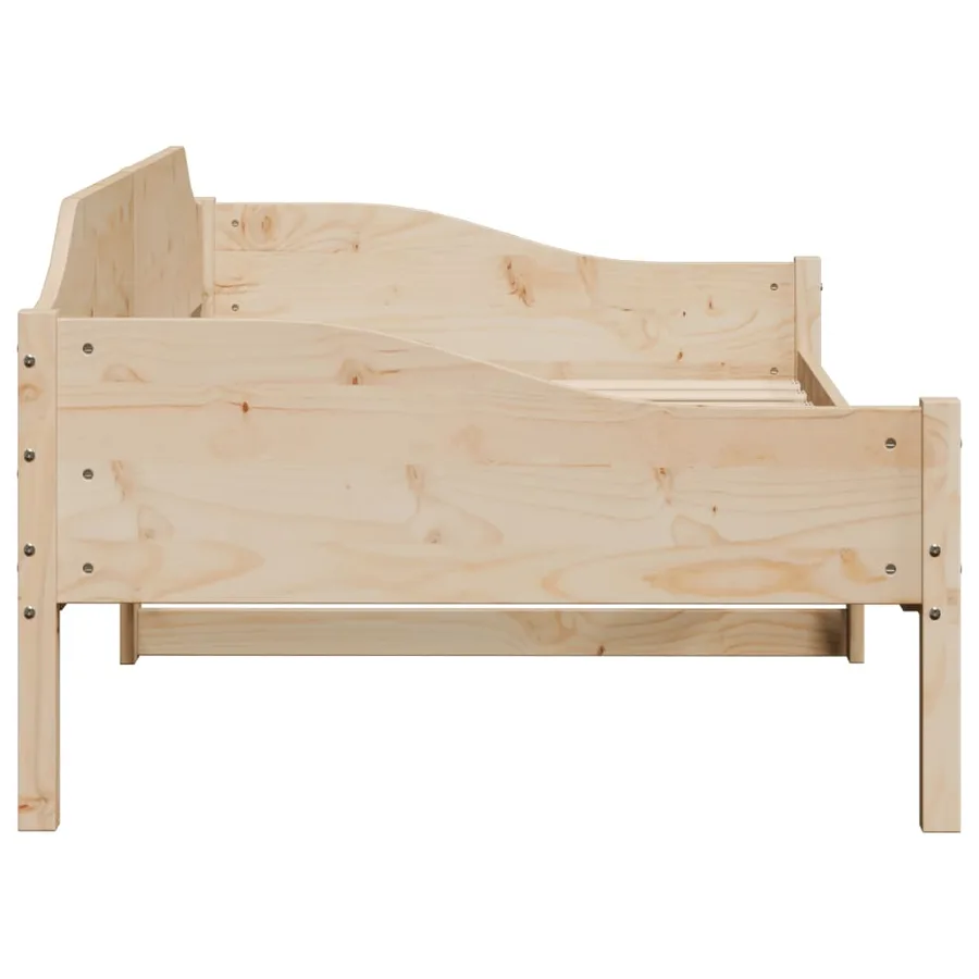 Cadre de lit sans matelas 90x200 cm bois de pin massif - 6