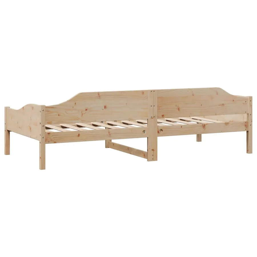 Cadre de lit sans matelas 90x200 cm bois de pin massif - 7