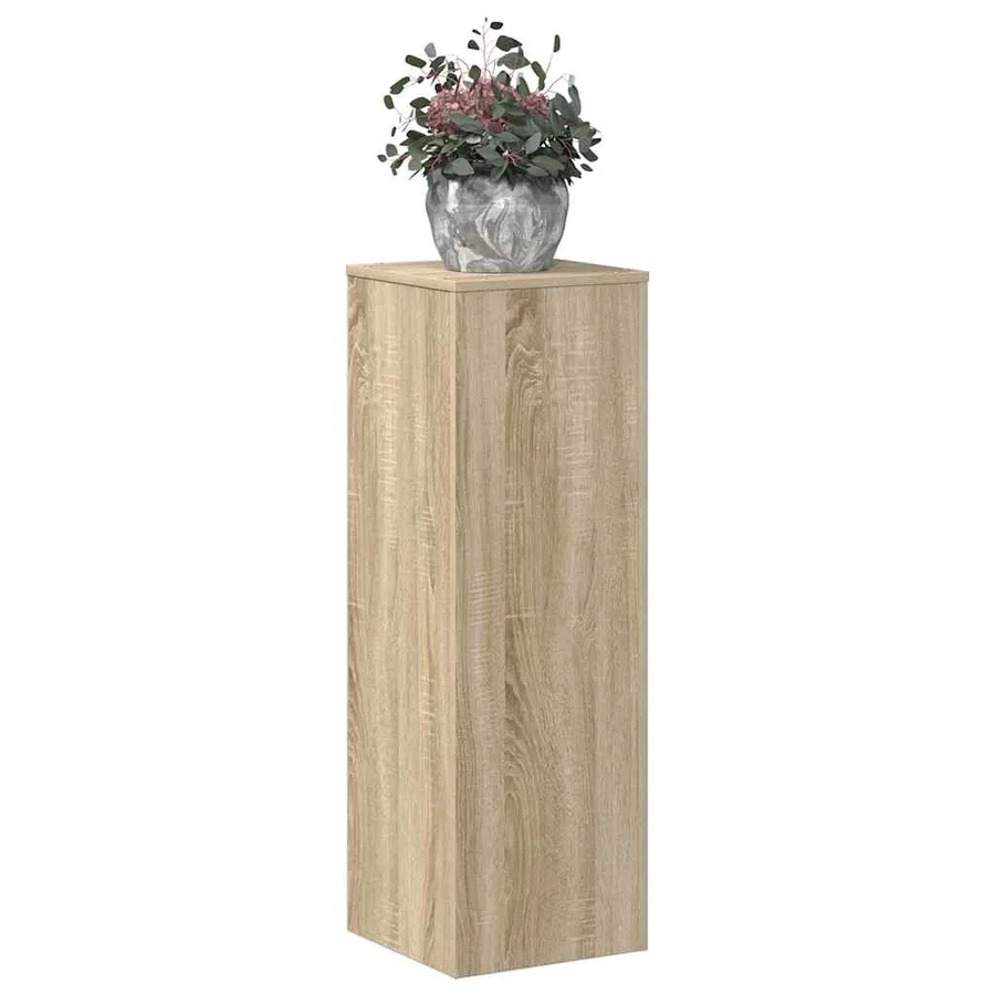 Support pour plantes chêne sonoma 33x33x100cm bois d'ingénierie - 3