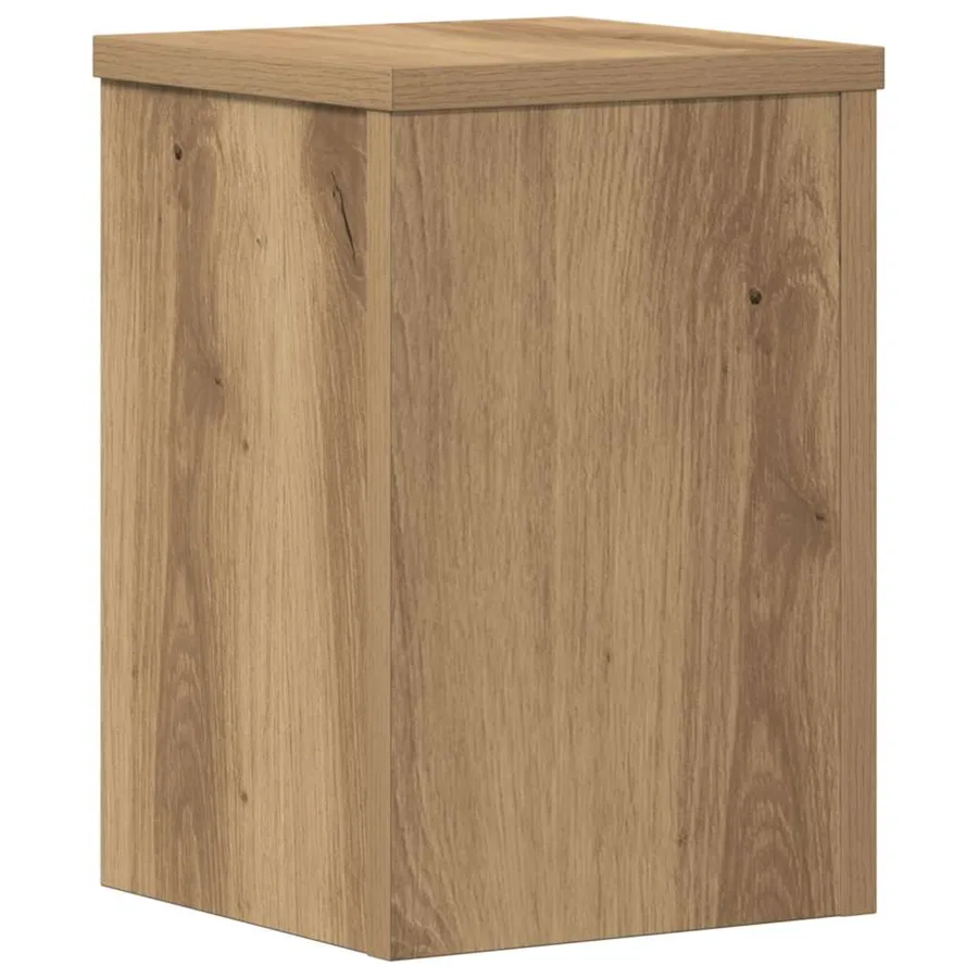 Supports pour plantes 2 pcs chêne artisanal bois d'ingénierie - 3