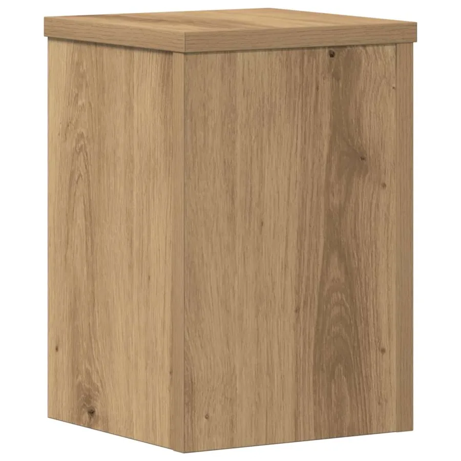 Supports pour plantes 2 pcs chêne artisanal bois d'ingénierie - 5