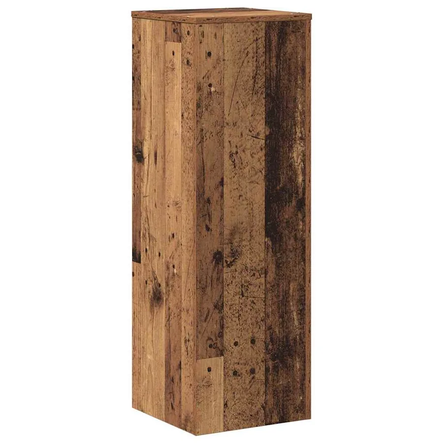 Support pour plantes vieux bois 33x33x100 cm bois d'ingénierie - 6