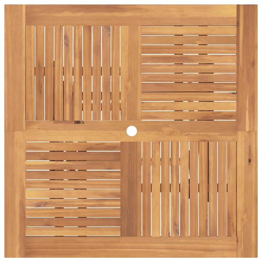 Table pliable de jardin 110x110x75 cm bois massif de teck - 6