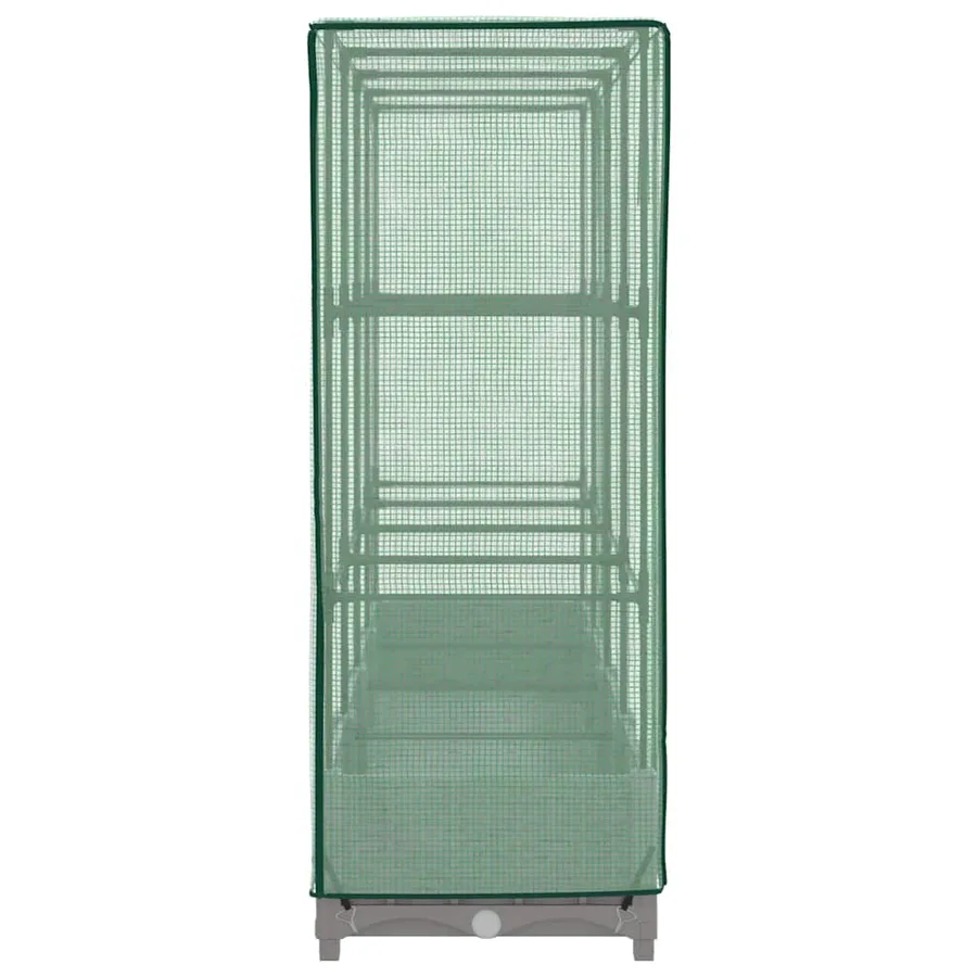 Jardinière surélevée avec housse aspect rotin 160x40x123 cm - 5