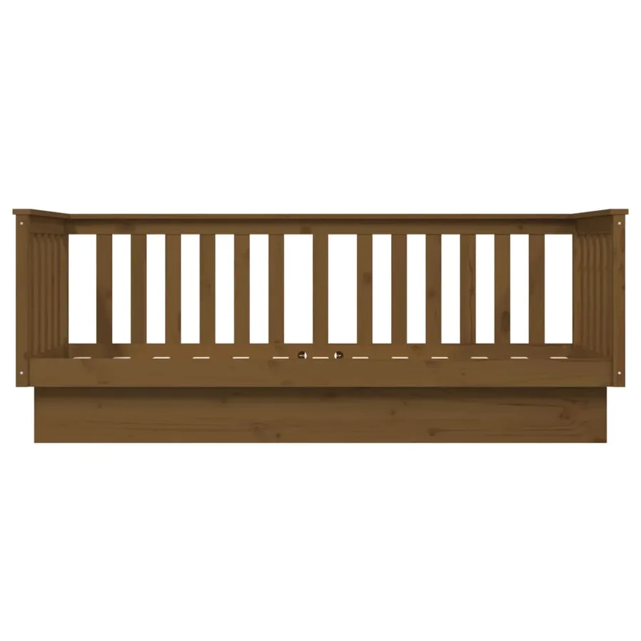Lit de jour sans matelas marron miel 75x190 cm bois pin massif - 8