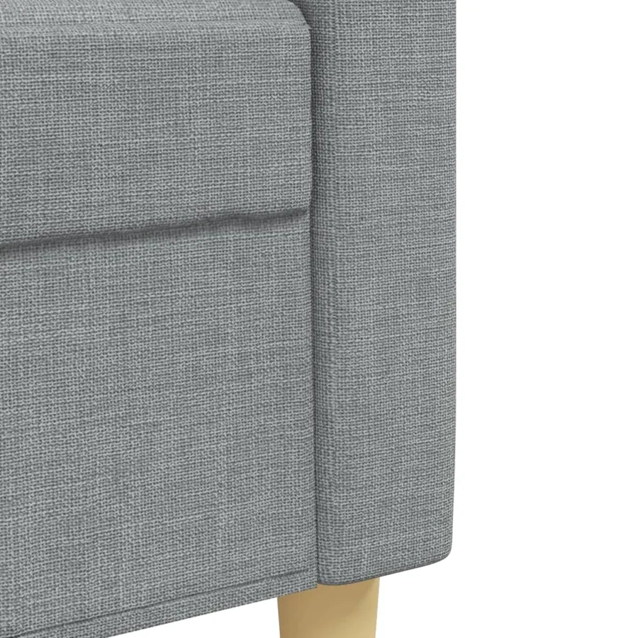 Ensemble de canapés 2 pcs gris clair tissu - 6