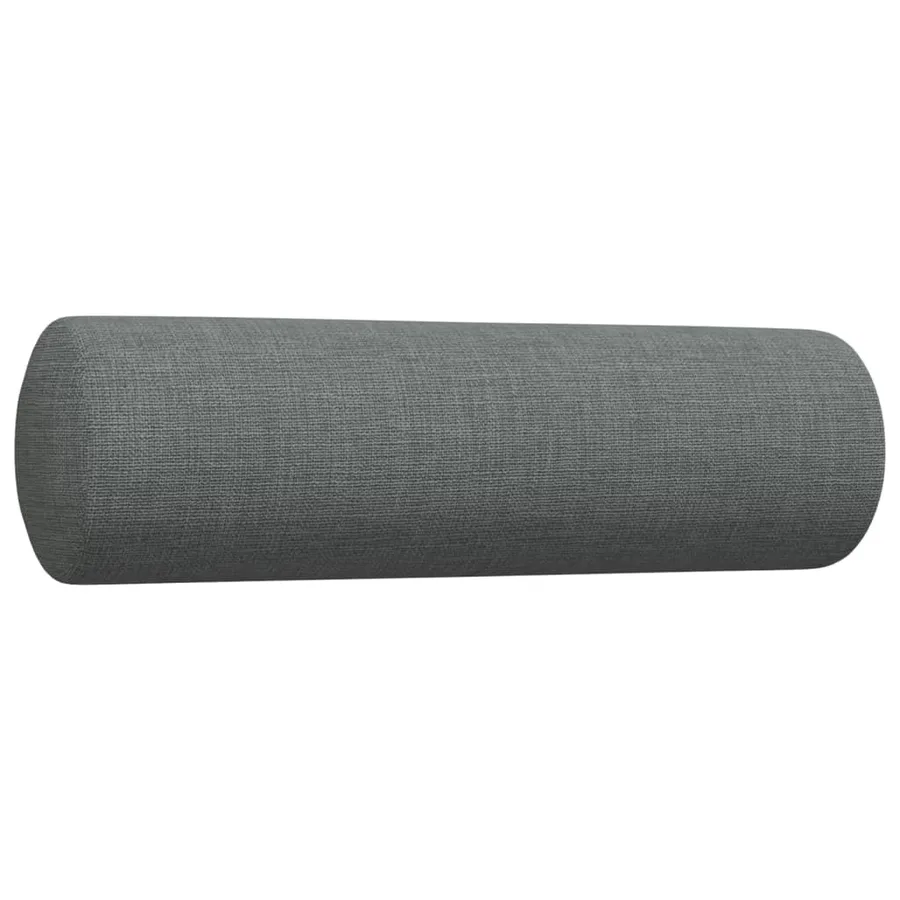 Ensemble de canapés 3 pcs coussins décoratifs gris foncé tissu - 7