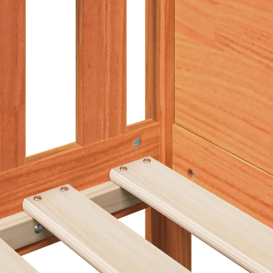 Cadre de lit d'enfants forme de maison sans matelas pin - 7