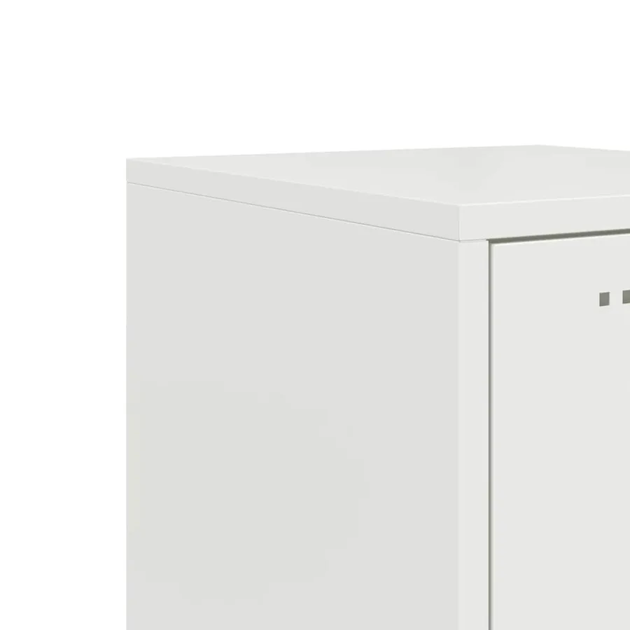 Buffet haut blanc 36x39x107 cm acier - 11