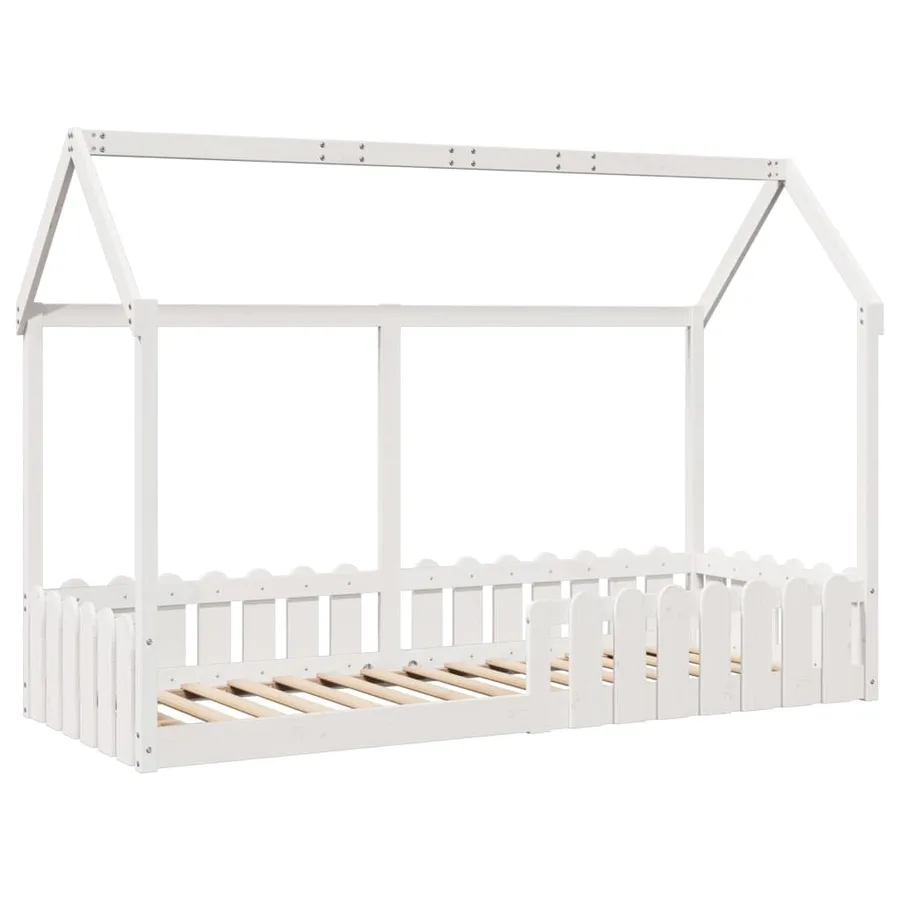 Cadre de lit d'enfants forme de maison sans matelas 80x200 cm - 3