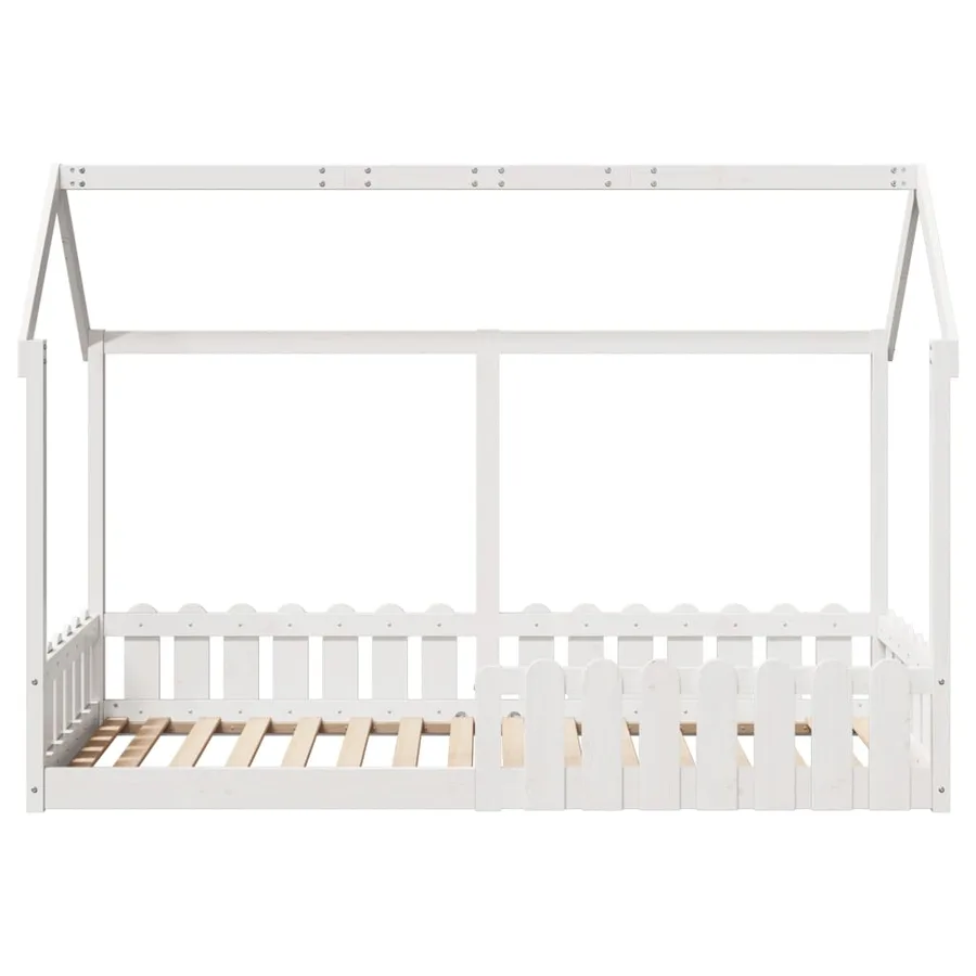 Cadre de lit d'enfants forme de maison sans matelas 80x200 cm - 4