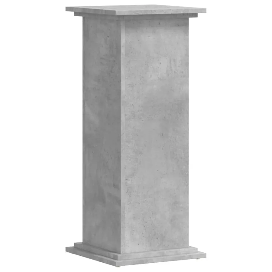 Support pour plantes gris béton 33x33x80 cm bois d'ingénierie - 4