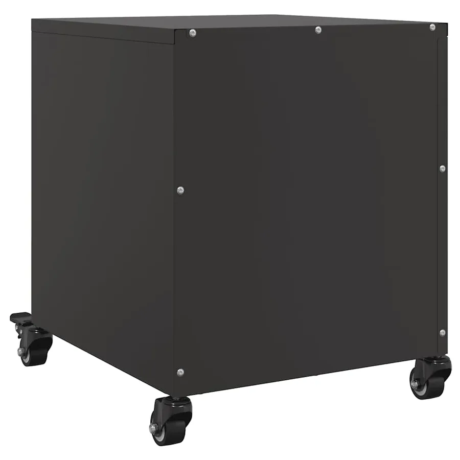 Tables de chevet 2 pcs noir 36x39x43,5 cm acier - 8
