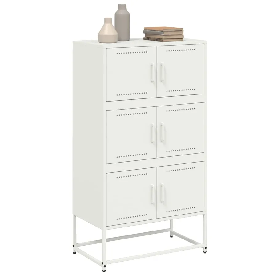 Buffet rose 68,5x38,5x123,5 cm acier - 4