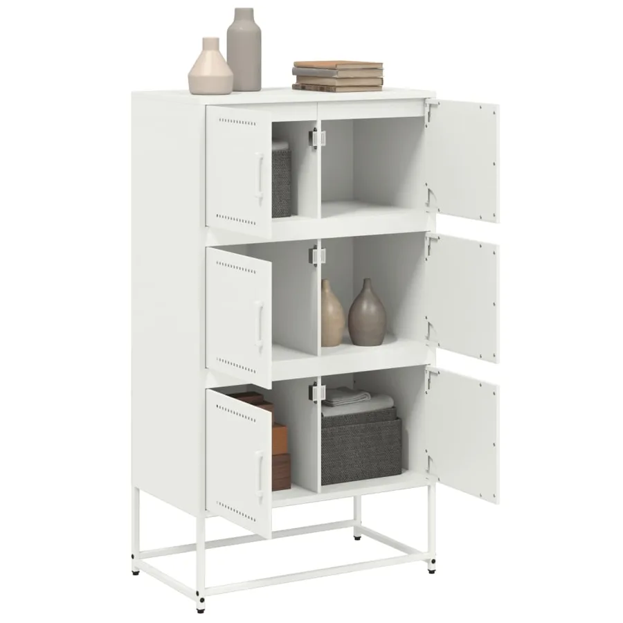 Buffet rose 68,5x38,5x123,5 cm acier - 5