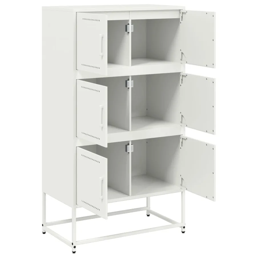 Buffet rose 68,5x38,5x123,5 cm acier - 9
