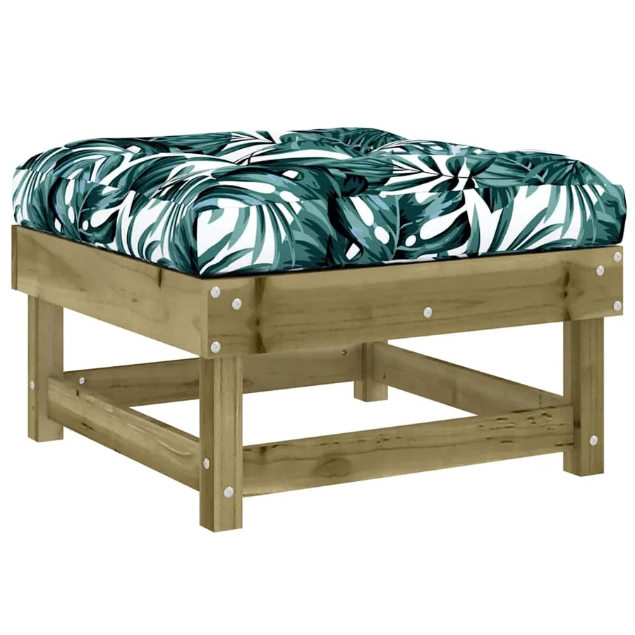 Salon de jardin 7 pcs avec coussins bois de pin imprégné - 6