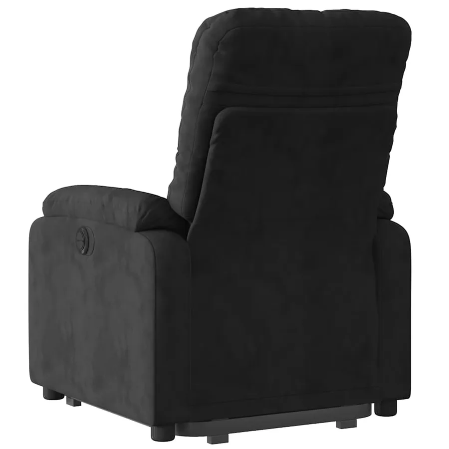 Fauteuil inclinable noir tissu microfibre - 10