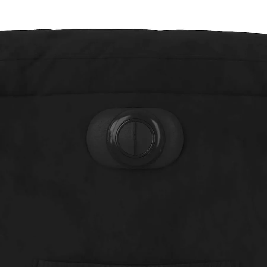 Fauteuil inclinable électrique noir tissu microfibre - 13