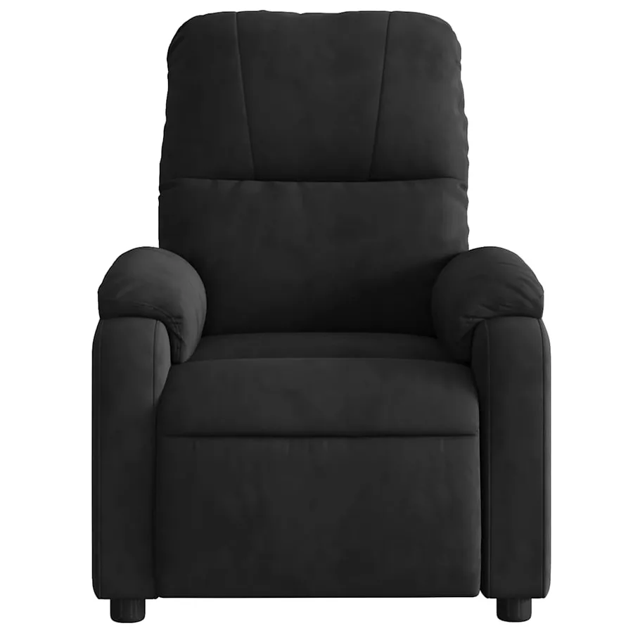 Fauteuil inclinable électrique noir tissu microfibre - 8