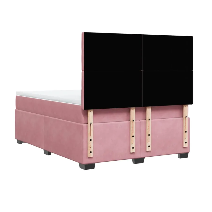Sommier à lattes de lit avec matelas Rose 160x200 cm Velours - 10