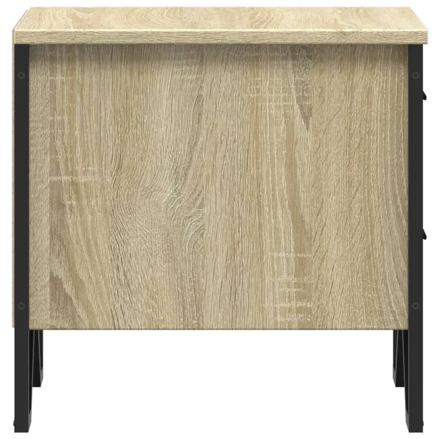Tables de chevet 2 pcs chêne sonoma 40x41x40 cm bois ingénierie - 7