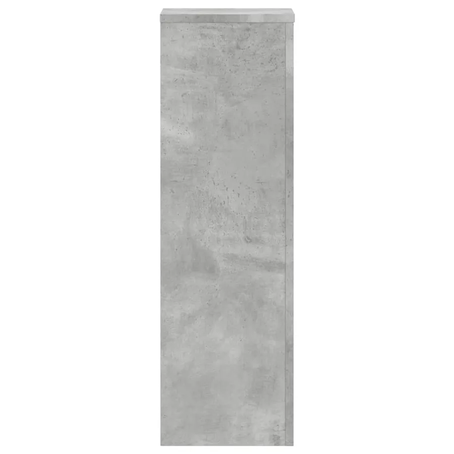 Supports pour plantes 2 pcs gris béton bois d'ingénierie - 4