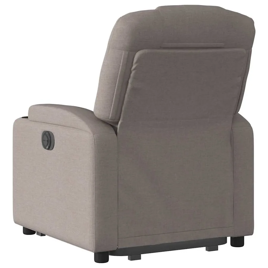 Fauteuil inclinable électrique taupe tissu - 5