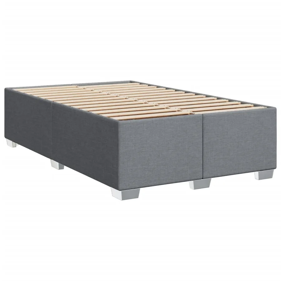 Sommier à lattes de lit avec matelas Gris clair 120x200cm Tissu - 8