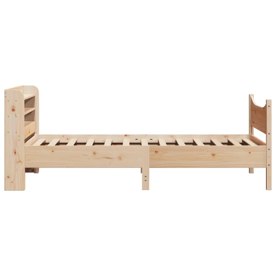 Cadre de lit avec tête de lit 90x200 cm bois de pin massif - 7