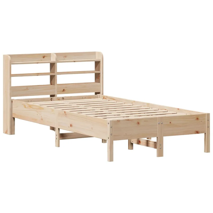 Cadre de lit sans matelas 90x200 cm bois de pin massif - 3