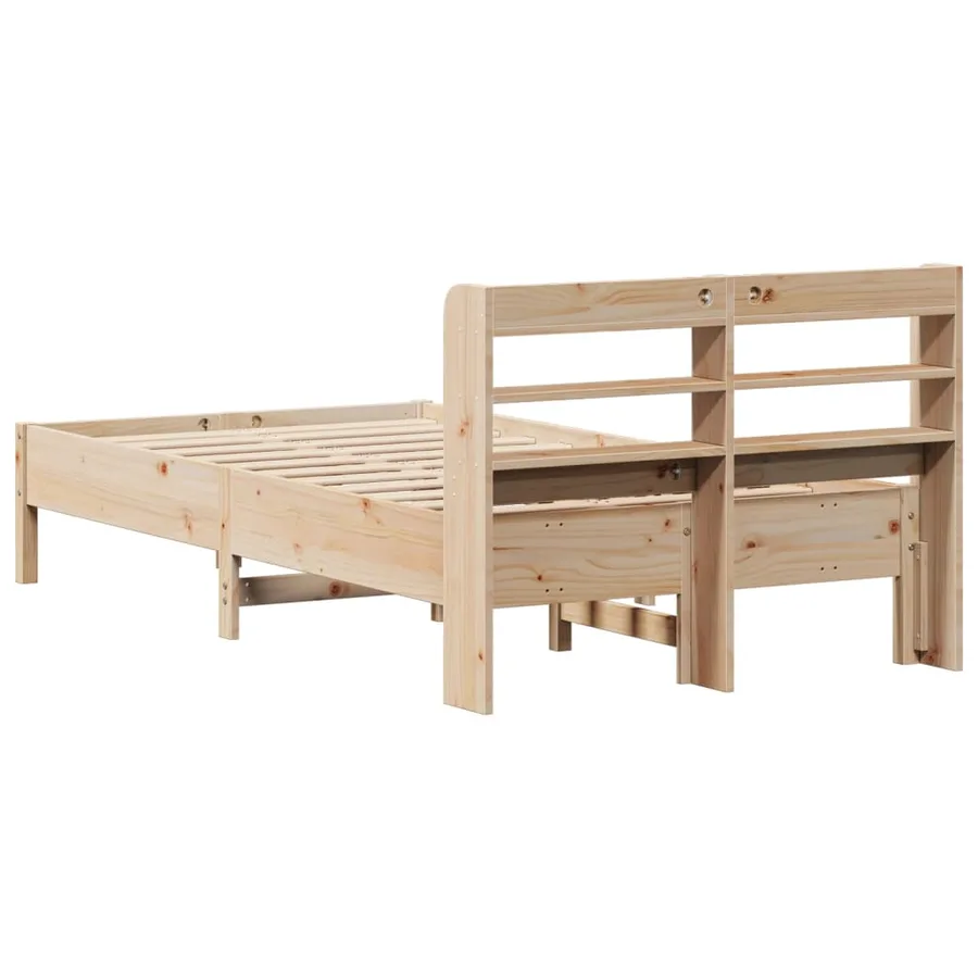 Cadre de lit sans matelas 90x200 cm bois de pin massif - 6
