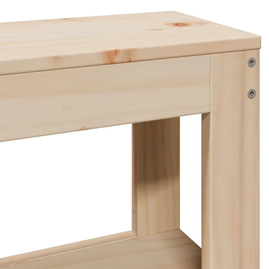 Cadre de lit sans matelas 75x190 cm bois de pin massif - 10