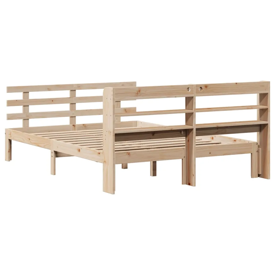 Cadre de lit avec tête de lit sans matelas 150x200 cm - 8