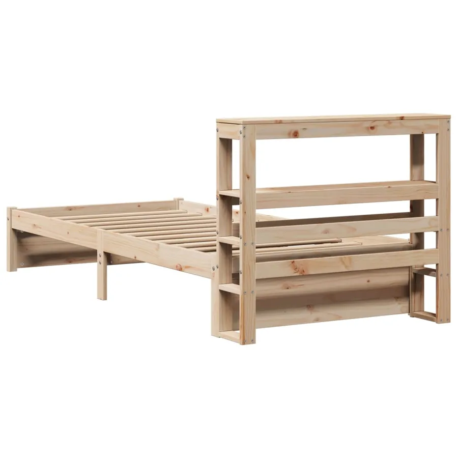Cadre de lit avec tête de lit sans matelas 75x190 cm - 8