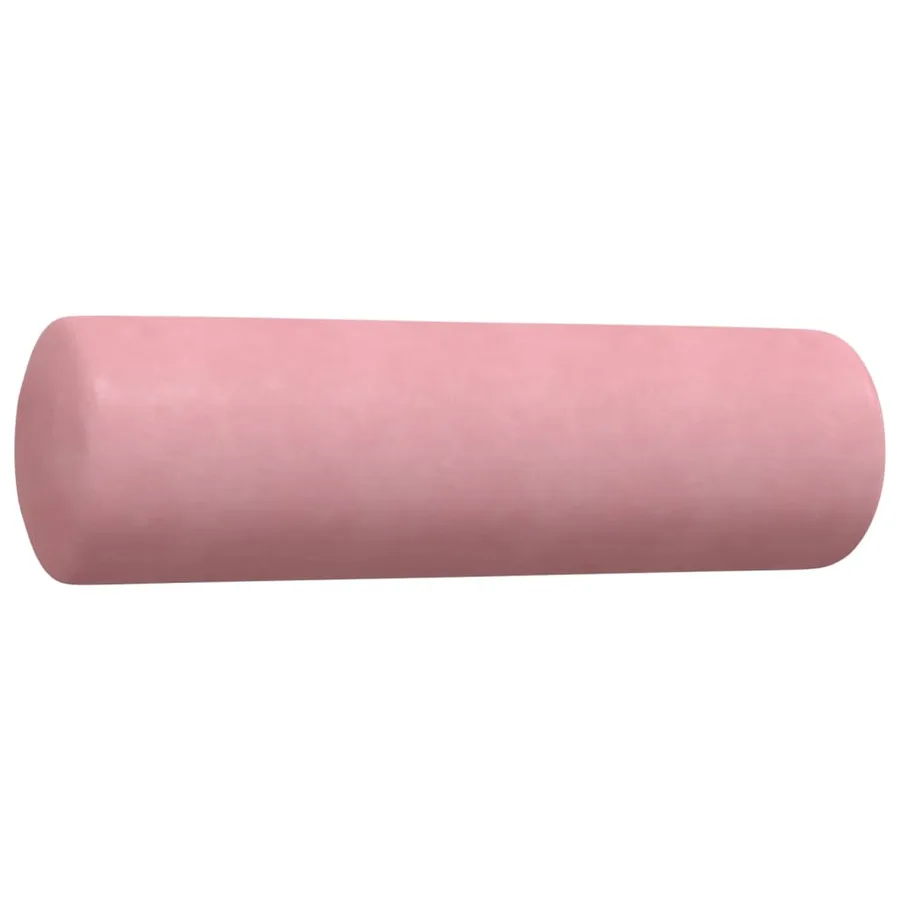 Ensemble de canapés 2pcs et coussins et traversins rose velours - 6