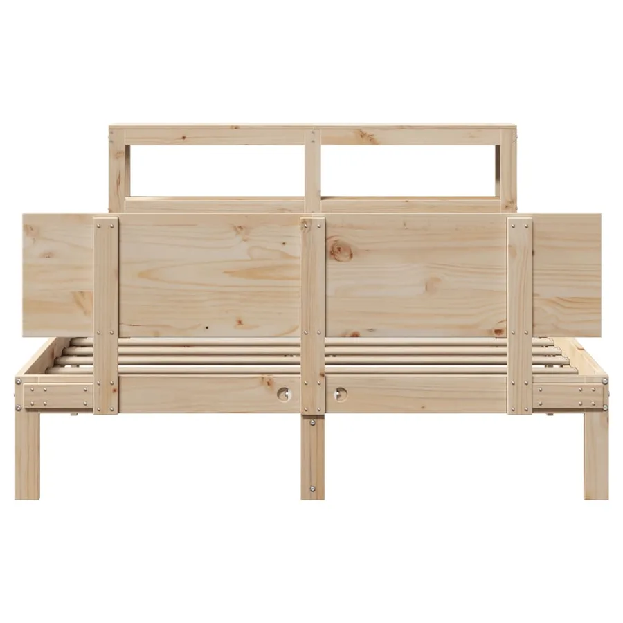 Cadre de lit avec tête de lit sans matelas 150x200 cm - 4