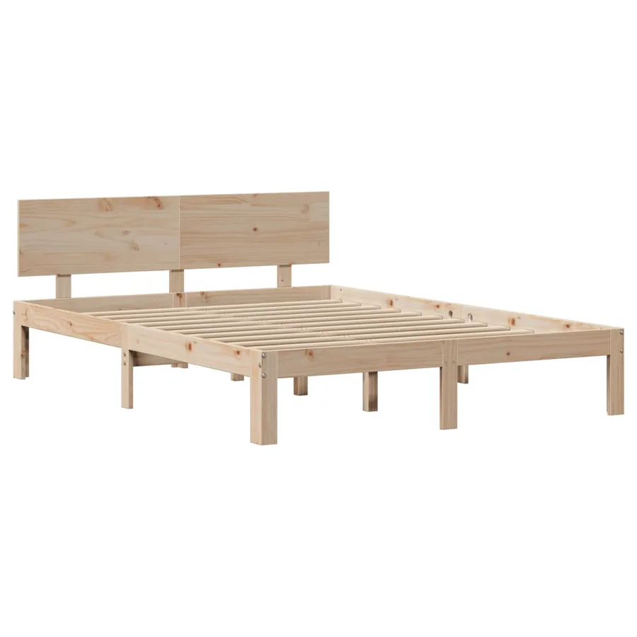 Cadre de lit avec tête de lit sans matelas 150x200 cm - 7