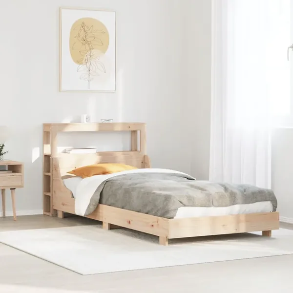 Cadre de lit sans matelas 90x190 cm bois de pin massif