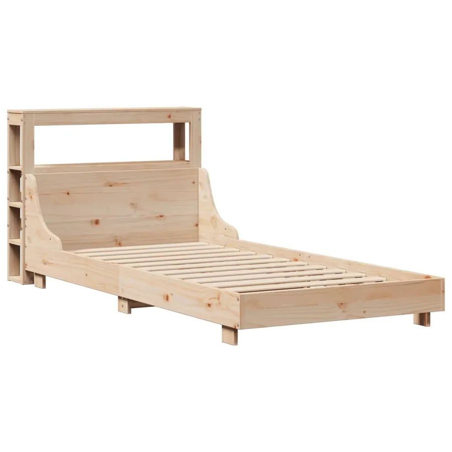 Cadre de lit sans matelas 90x190 cm bois de pin massif - 3