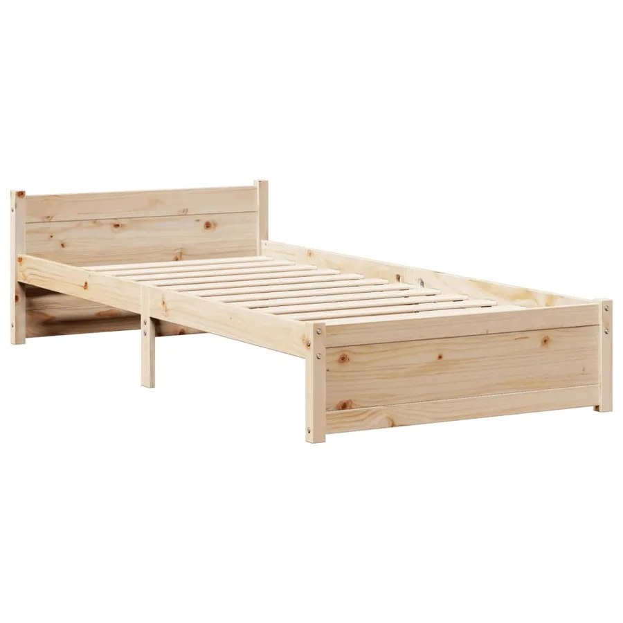 Cadre de lit avec tête de lit sans matelas 90x200 cm - 5