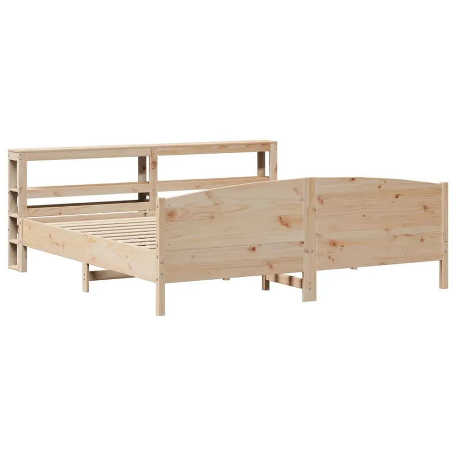 Cadre de lit sans matelas 180x200 cm bois massif de pin - 3