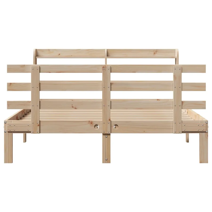 Cadre de lit avec tête de lit sans matelas 160x200 cm - 4