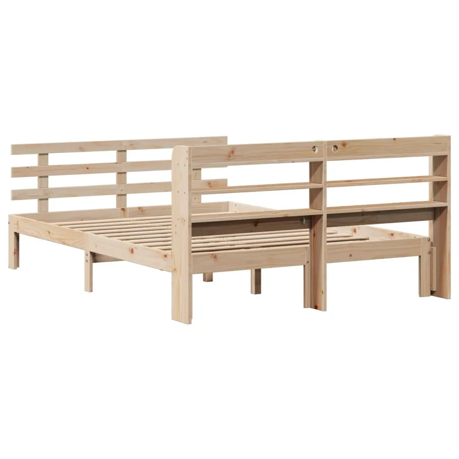Cadre de lit avec tête de lit sans matelas 160x200 cm - 8