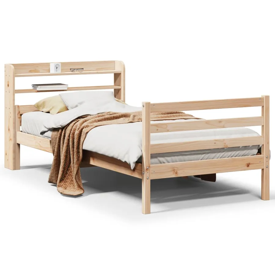 Cadre de lit avec tête de lit sans matelas 100x200 cm - 2