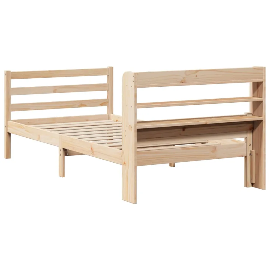 Cadre de lit avec tête de lit sans matelas 100x200 cm - 8