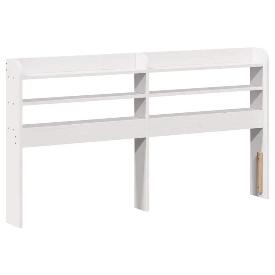 Cadre de lit avec tête de lit sans matelas blanc 120x190 cm - 6