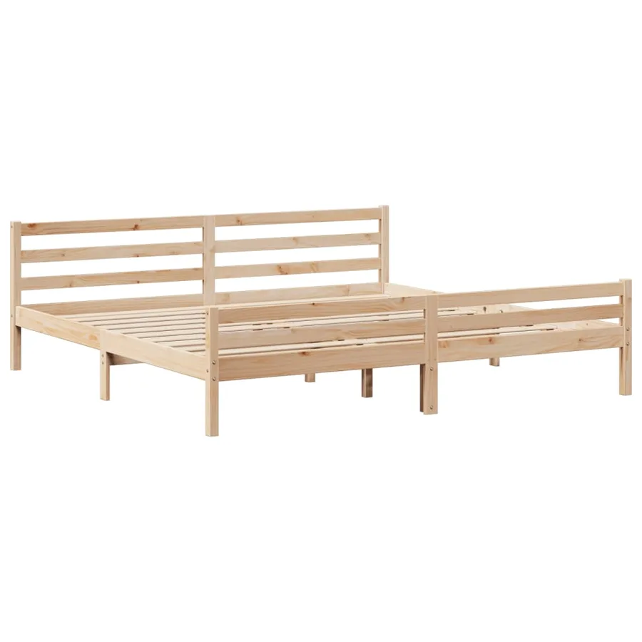 Cadre de lit avec tête de lit sans matelas 200x200 cm - 7