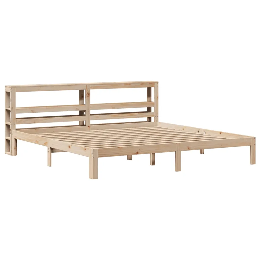 Cadre de lit avec tête de lit sans matelas 200x200 cm - 3