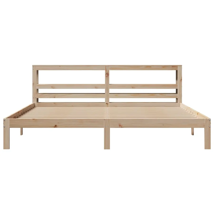 Cadre de lit avec tête de lit sans matelas 200x200 cm - 4